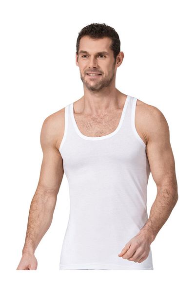 Namaldı Kuzey Underwear 190 Modal Men's Undershirt White (PACK OF 3)