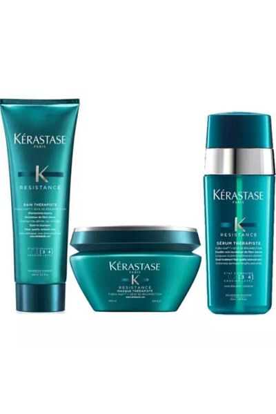 Kerastase Resistance Therapiste - 250ml Shampoo for Damaged Hair + 200ml Mask + 30ml Serum