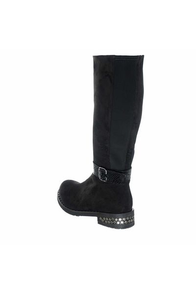 İriadam K1011-1 Black Stretch Women's Boots Large Size