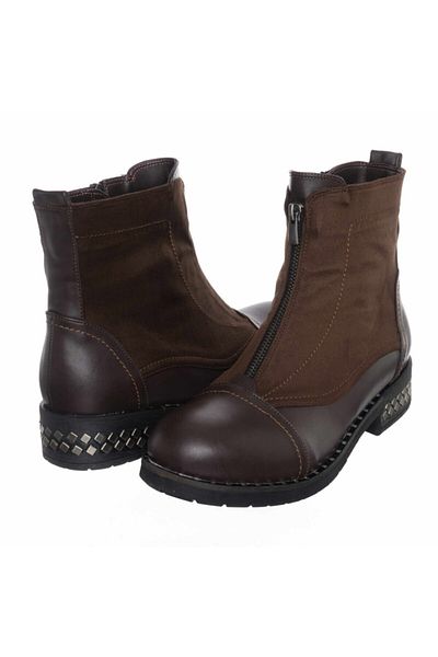 İriadam Women's Brown Large Size Boots K222-3