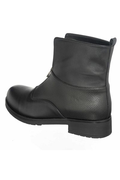 İriadam K902 Black Print Large Size Women's Boots