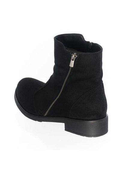 İriadam K960 Black Suede Large Size Comfortable Wide Size Women's Boots