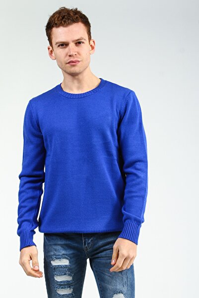 Collezione Sax Велосипедний комір, еластичний низ, довгі рукави, базовий чоловічий трикотажний светр