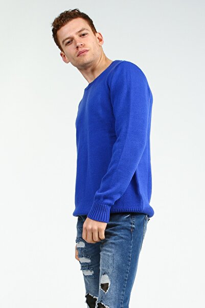 Collezione Sax Велосипедний комір, еластичний низ, довгі рукави, базовий чоловічий трикотажний светр