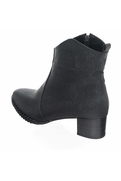 İriadam K976 Black Printed Special Series Large Size Women's Boots