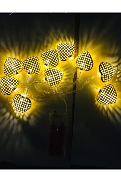 ARD 10 Lu Kalp Tasarımlı Aydınlatma Şerit Pilli Led Lamba 1,5 Metre