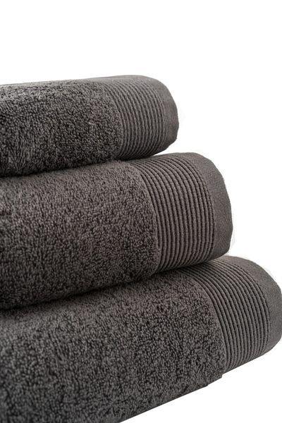 Upline Massimo Anthracite 3-Piece Towel Set (30x50 + 50x100+70x140)