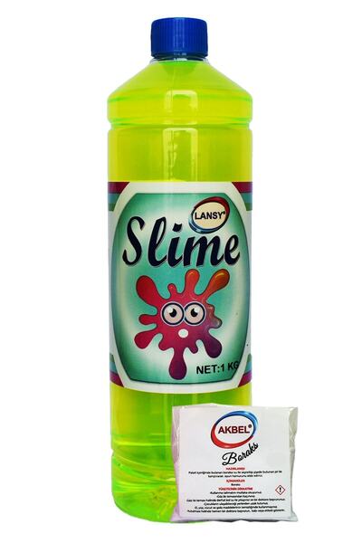 lansy Zıp Zıp Oyun Jeli Fosforlu Yeşil 1 kg + 50 gr Boraks