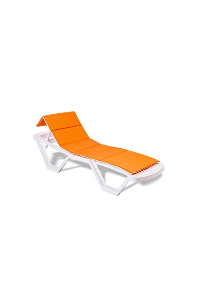 sunfabric Turuncu Katlanır Yüzer Şezlong Minderi