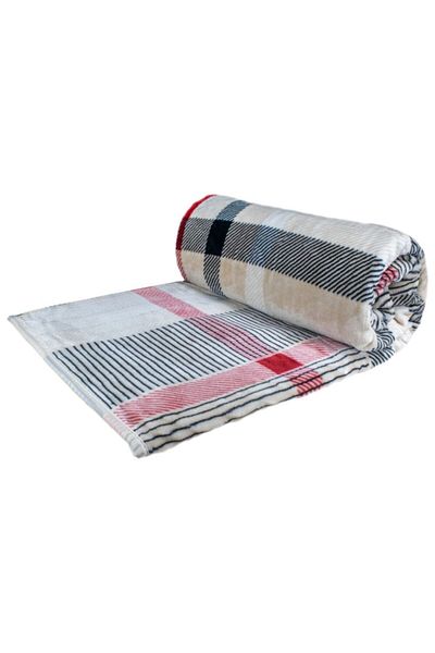 MİNK Red Lacasa Double Blanket - Polyester, 200x240cm, 1084