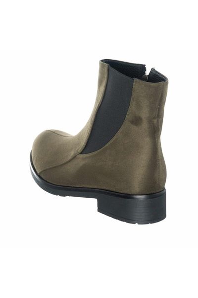 İriadam K418 Khaki Suede New Season Large Size Women's Boots