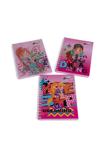 Gıpta Caiet Winx Club A6 (dimensiune mini) Copertă din carton Blocnotes cu rigle 3120 (pachet de 36)