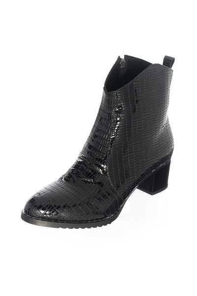 İriadam K976 Black Lezar Printed Comfortable Wide Size Large Size Women's Special Series Boots
