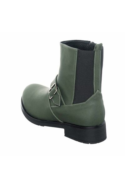 İriadam K186-2 حذاء نوبوك أخضر كبير الحجم للنساء