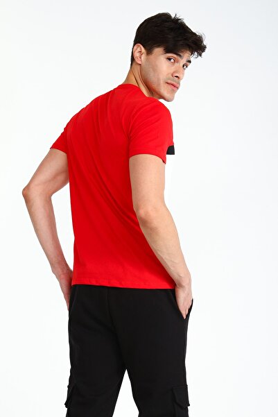 Collezione Ανδρικό κοντομάνικο μπλουζάκι Red Sports με τύπωμα