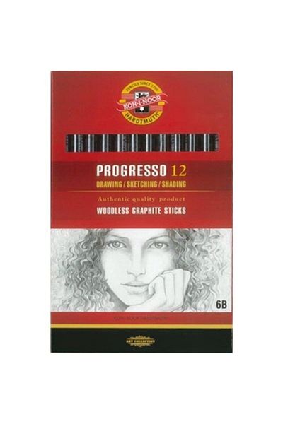 Koh-i Noor Koh-i-noor Woodless Graphite Pencil 8911 6b Graphite Pen 8911-06b004pz 12 Li