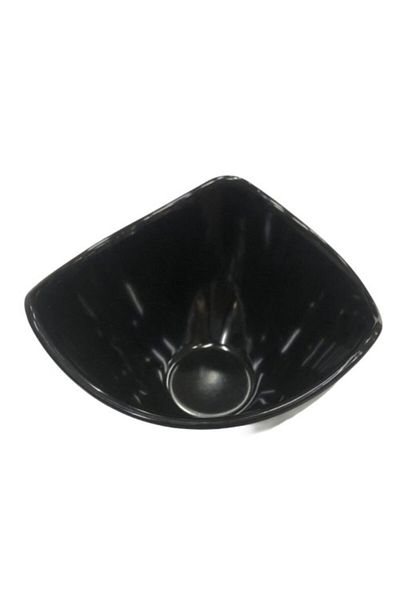 Evren Asymmetric Unbreakable Black Salad Bowl