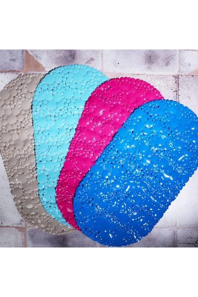 Kosova Fuchsia Non-Slip Suction Cup Bath Mat - Bathtub Mat