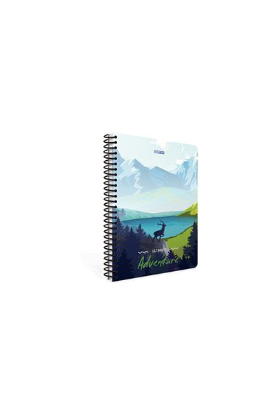 Gıpta دفتر ملاحظات بغطاء من الورق المقوى الحلزوني مقاس A4 من Adventure 100 ورقة مخططة (عبوة من 4 قطع) 3845