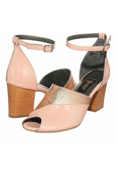 İriadam Kdr2900 Powder Patent Leather Large Size Casual and Evening Dress Special Series Women's Shoes