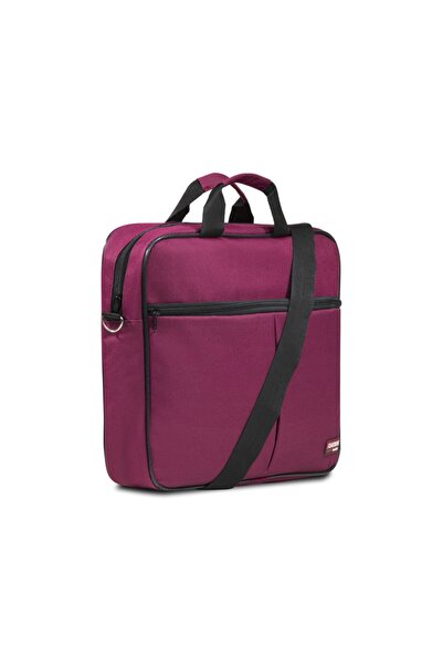 Classone Bnd305 El Çantası 15,6 Inç Uyumlu Laptop Notebook El Çantası-bordo
