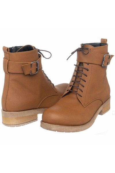 İriadam حذاء نسائي كبير الحجم موديل K758 Tan Cat