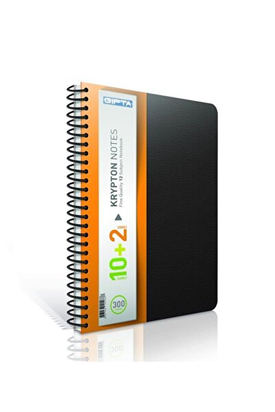 Gıpta Krypton A4 Sep. Spiralli Pp Kapak 10 2 Defter (10 KERELİ 2 ÇİZGİLİ) 250 Yaprak (2 Lİ PAKET)