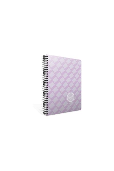 Gıpta دفتر ملاحظات ذو غطاء كرتوني حلزوني ناعم مقاس 19 × 26 سم 80 ورقة مربعة (عبوة من 4 قطع) 3790