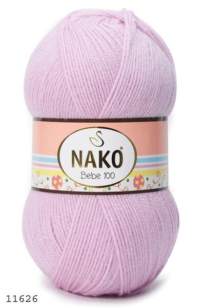 NAKO خيط حياكة يدوي للأطفال 100 خيط 11626 (وردي ليلكي)