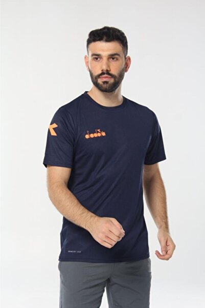 Diadora Navy Blue Nacce Training T-Shirt