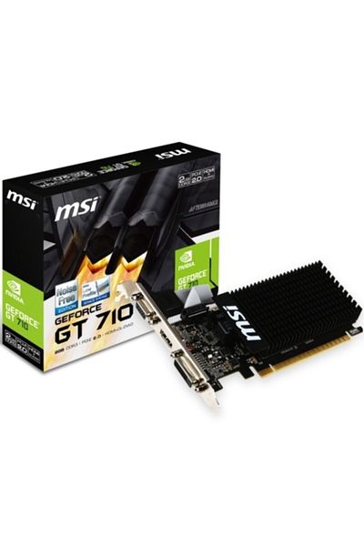 MSI Nvidia Gt710 2Gb 64Bit Ddr3 Vga/Dvi-D/Hdmi 16X Dx12 Gt 710 2Gd3H Lp - Anti-Graphics