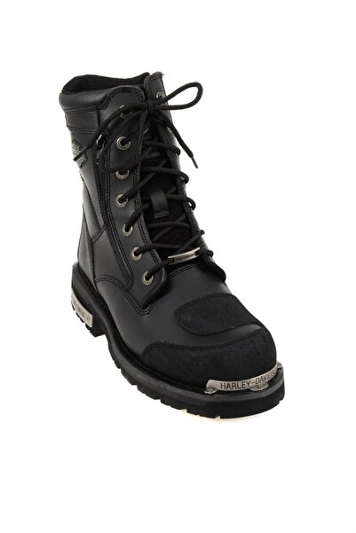 Harley Davidson Riddick Black Deri Erkek Bot