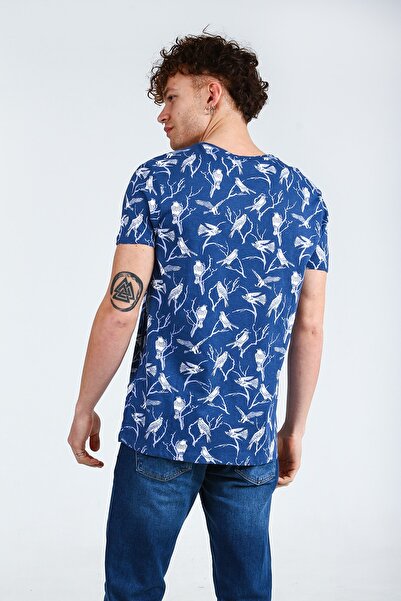 Collezione Men's Crew Neck White Sports T-shirt - Short Sleeve, Regular Fit