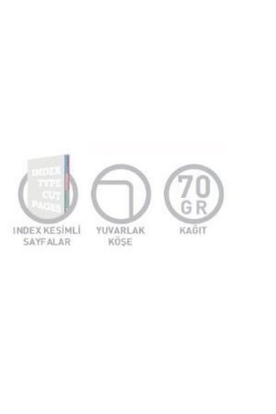 Gıpta Note index A4 Caiet cu copertă rigidă cu spirală 140 coli riglat (pachet de 2) 4623