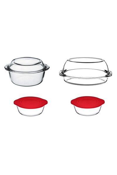 Emr züccaciye Paşabahçe Borcam Cookware Set - 4-Piece Borcam Kitchen Dowry Set