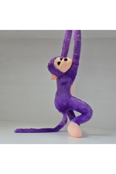 Kids Peluş Maymun Mor Sesli Peluş 70cm