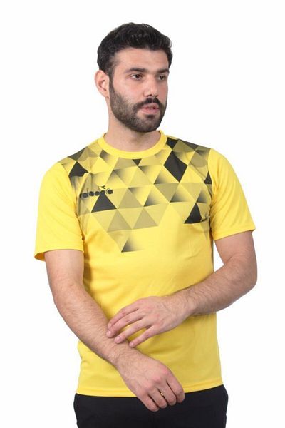 Diadora Κίτρινο μπλουζάκι προπόνησης Alone
