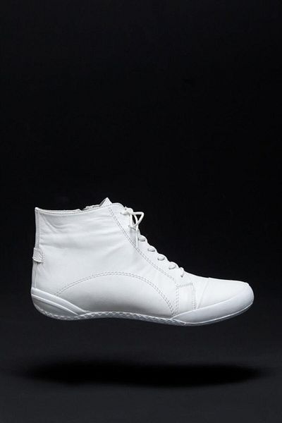 Deripabuc Genuine Leather White Women's Leather Boots Trc-b503