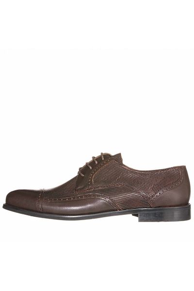 İriadam Cs6552 Bitter Brown Leather Vip Large Size Shoes Comfortable Wide Fit