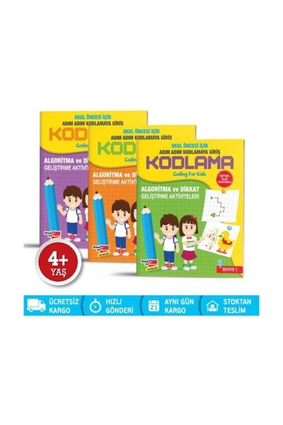 Highlights Yayınları Okul Öncesi Adım Adım Kodlamaya Giriş