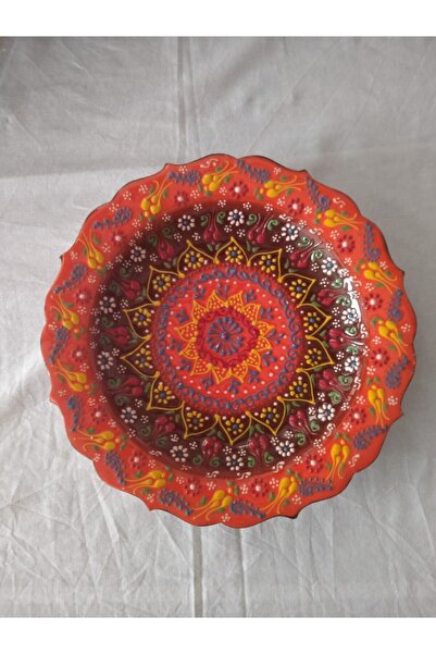 Sultan Çini -çini 30cm Kabartma Duvar Tabağı