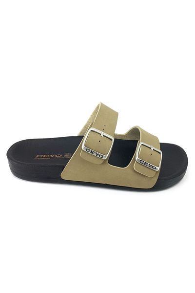 Ceyo Bahama-10 Comfort Men's Slippers - Camel Design