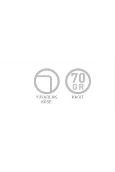 Gıpta دفتر ملاحظات بغطاء صلب مخيط بحبل مقاس 14 × 20 سم 120 ورقة مخططة (قطعة واحدة) 2545