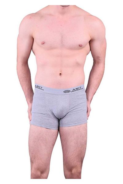 Anıt Men's Combed Cotton Lycra Boxers 4 Pieces 1115-grey