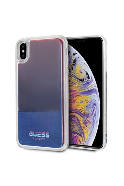 MAXCOM Husa Guess pentru iPhone Xs Max, cu sclipici, care strălucește în întu...