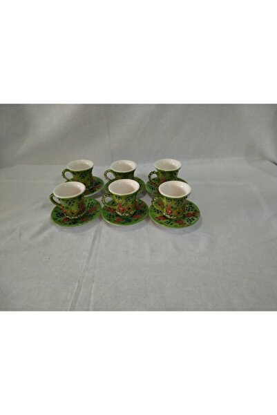 Sultan Çini -6'lı Çini Kahve Takımı