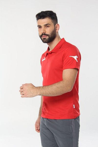Diadora Μπλουζάκι Nacce Red Polo Collar - 1tsr06-κόκκινο