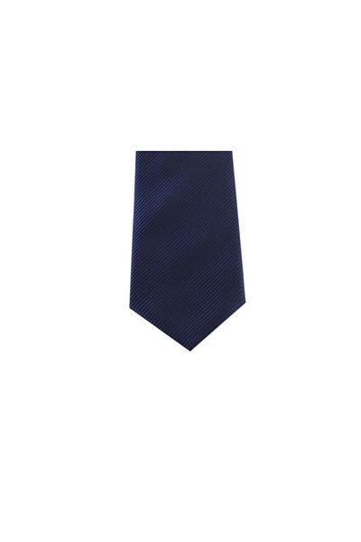 Brianze Navy Blue Diagonal Striped Handkerchief Tie Mkak-2