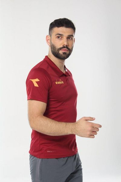 Diadora Μπλουζάκι Nacce Claret Red Polo Collar - 1tsr06-μπορντό