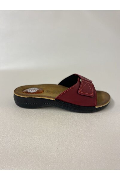 ELİS Heel Spur Claret Red Orthopedic Slippers
